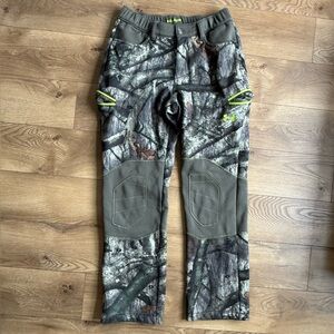 Under Armour Camo Pants with Neon Yellow Accents